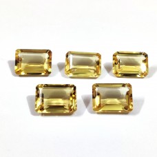 Citrine 16x12mm rectangle facet 10.5 cts